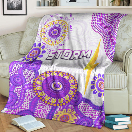 melbourne-storm-premium-blanket-2021-indigenous-latest-style
