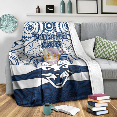 geelong-cats-indigenous-premium-blanket-football-2021-premiers-trophy