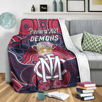 melbourne-demons-indigenous-premium-blanket-football-2021-premiers-trophy