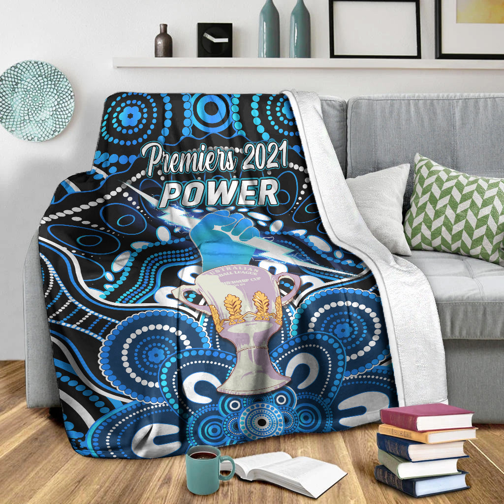 port-adelaide-power-indigenous-premium-blanket-football-2021-premiers-trophy
