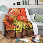 aboriginal-art-kangaroo-premium-blanket-indigenous-unique-vibes-orange