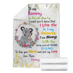 (Custom Personalised) Even When Im Not Close By I Love You Premium Blanket Australia Koala Mom And Baby - Mother's Day Gift, Gift For Mom LT8