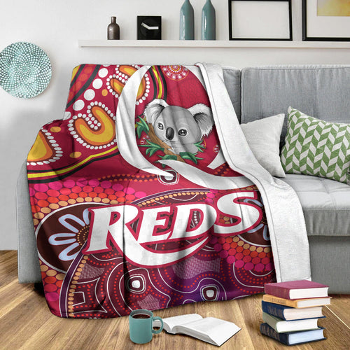 queensland-reds-aboriginal-premium-blanket-koala-indigenous-vibes
