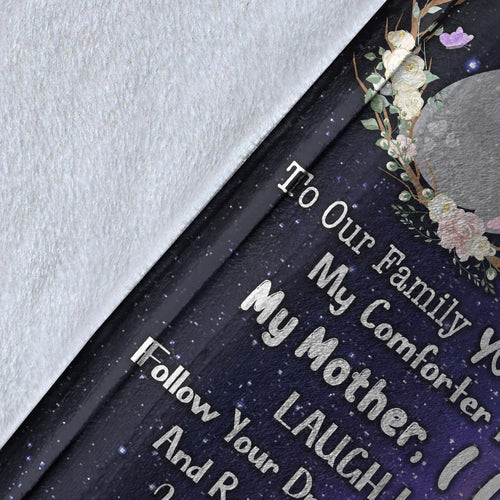 (Custom Personalised) You Are The World Premium Blanket Australia Koala Mom And Baby Galaxy Vibes - Mother's Day Gift, Gift For Mom LT8