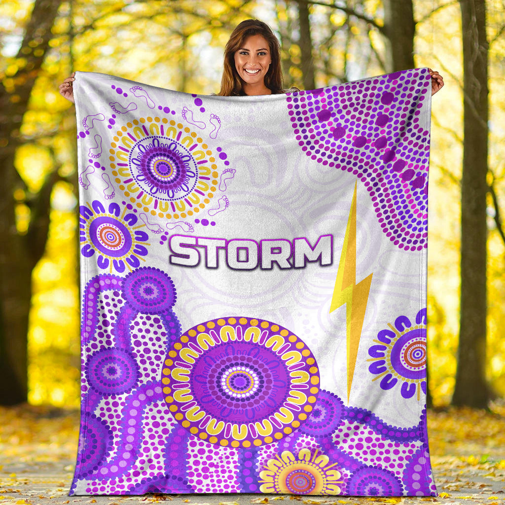 melbourne-storm-premium-blanket-2021-indigenous-latest-style