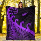 new-zealand-rugby-maori-premium-blanket-silver-fern-koru-vibes-purple