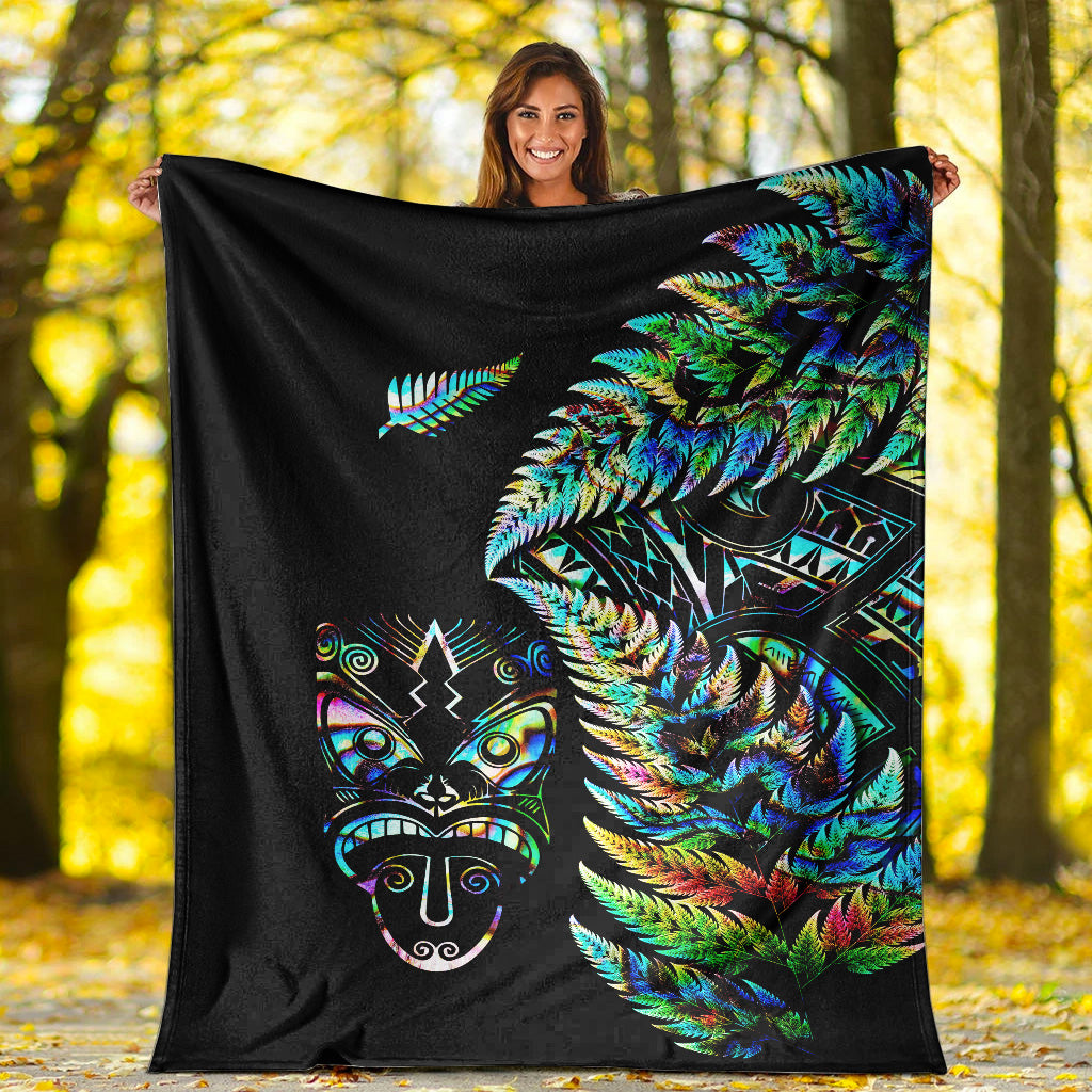 new-zealand-haka-rugby-maori-premium-blanket-silver-fern-vibes-paua-shell