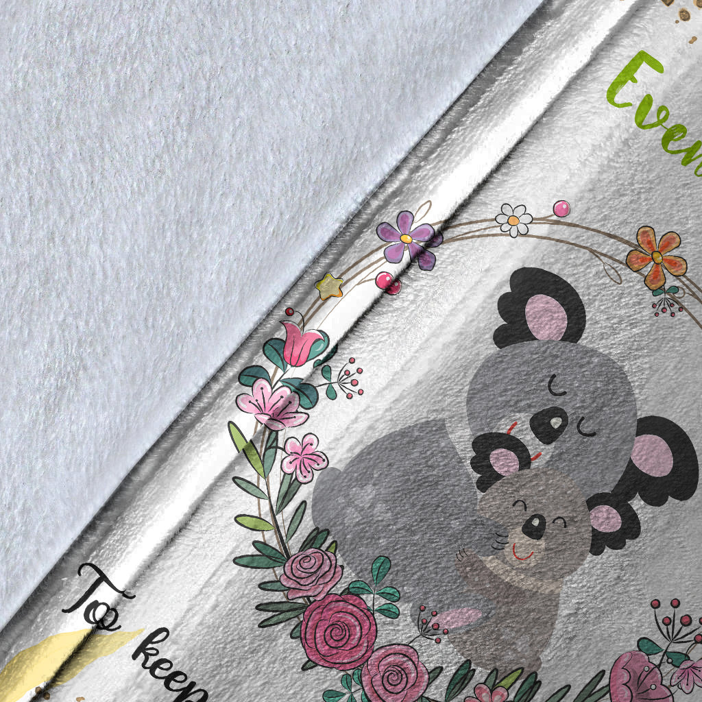 (Custom Personalised) Even When Im Not Close By I Love You Premium Blanket Australia Koala Mom And Baby - Mother's Day Gift, Gift For Mom LT8