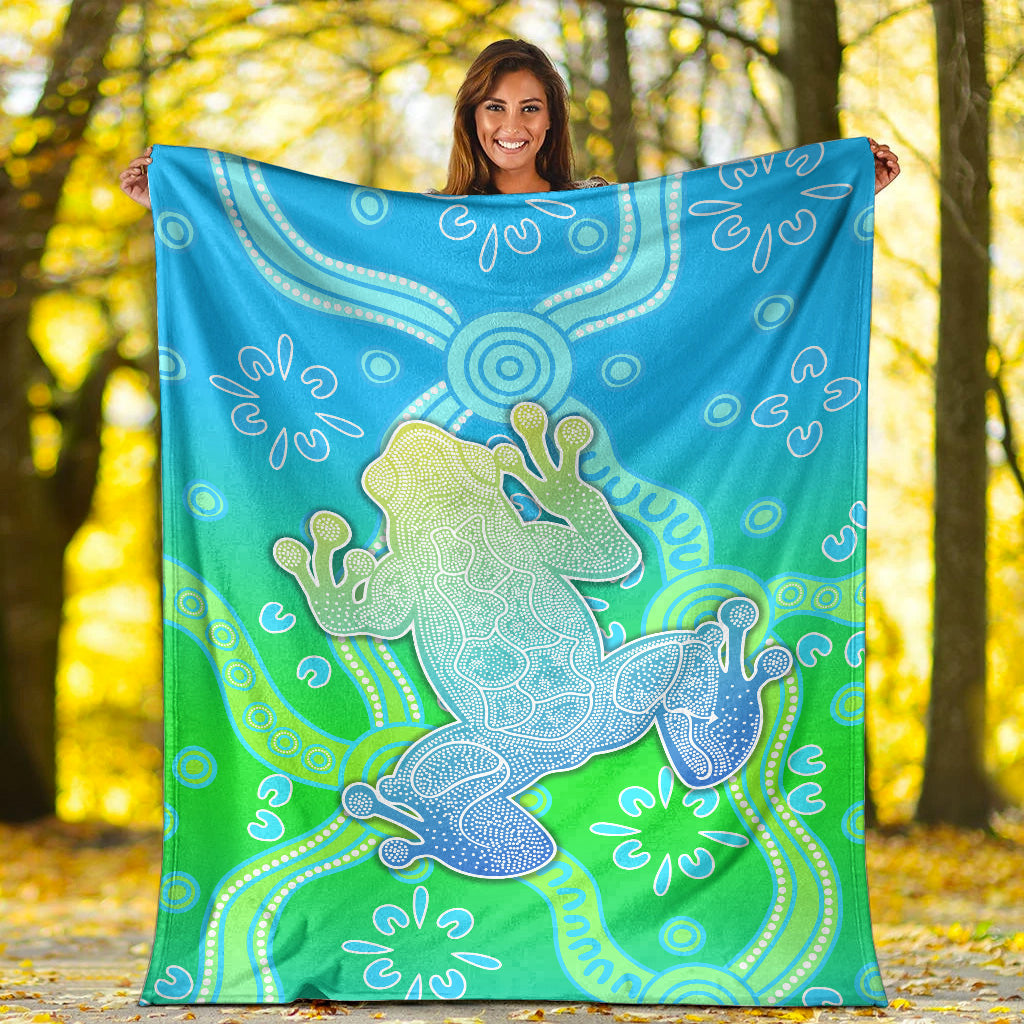 aboriginal-frog-premium-blanket-indigenous-simple-vibes