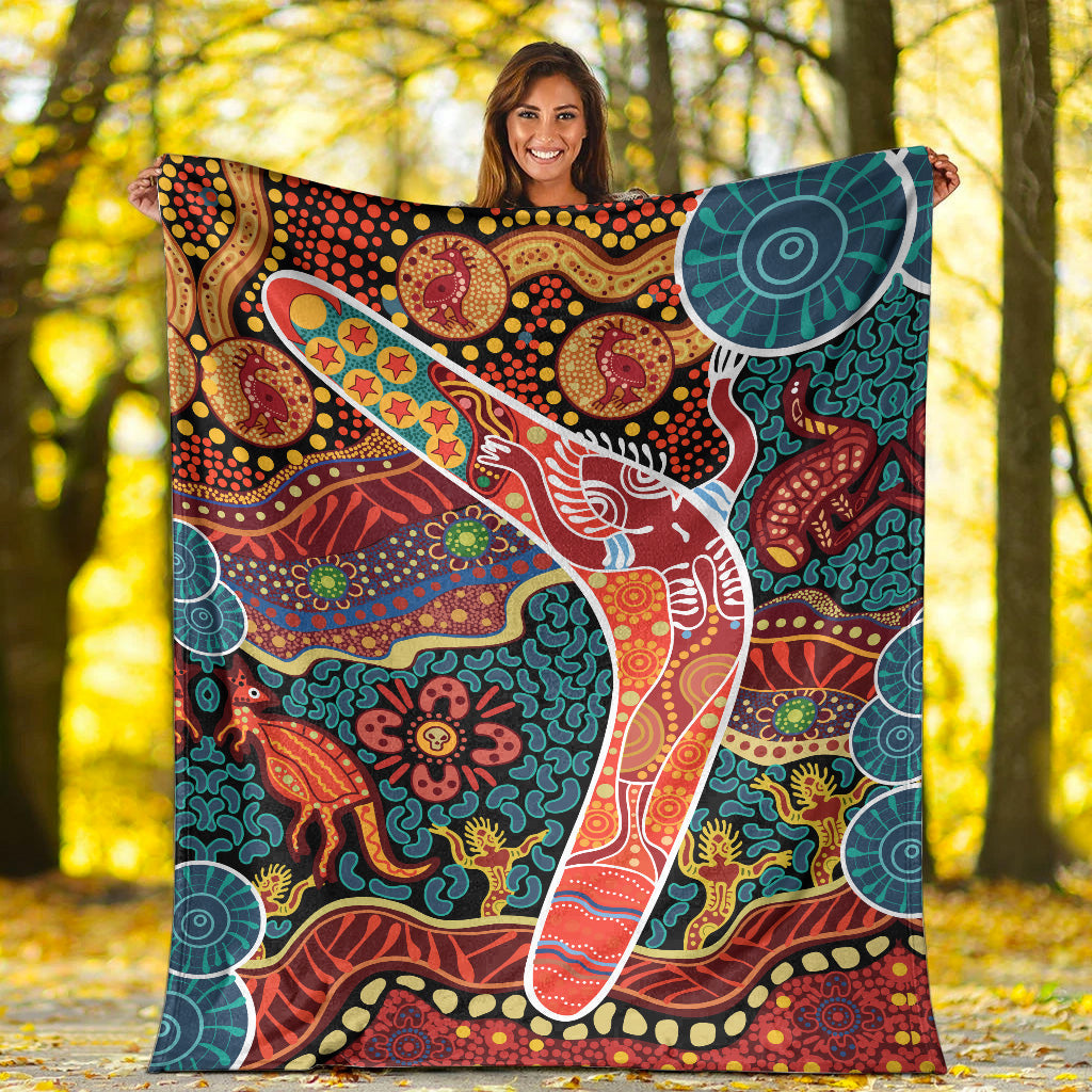 aboriginal-boomerang-premium-blanket-indigenous