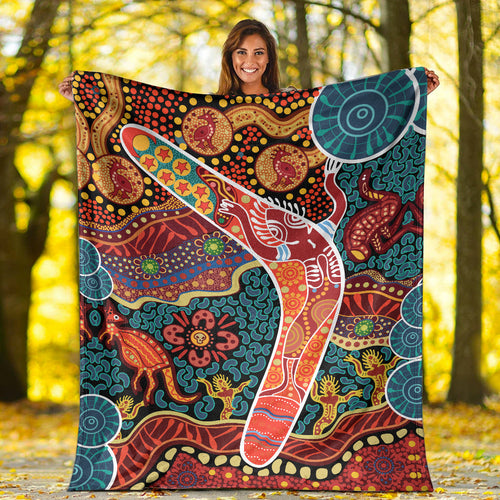 aboriginal-boomerang-premium-blanket-indigenous