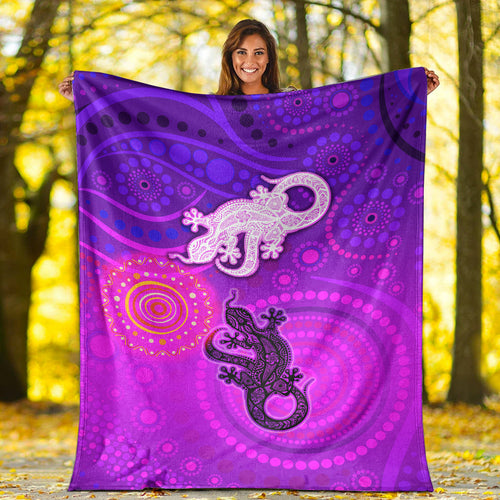 aboriginal-art-lizards-premium-blanket-indigenous-unique-vibes
