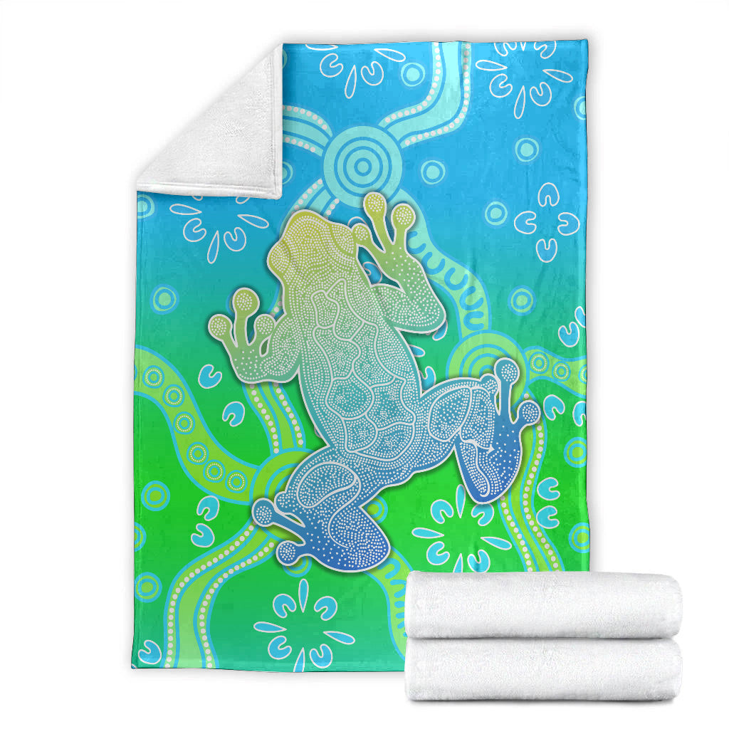 aboriginal-frog-premium-blanket-indigenous-simple-vibes