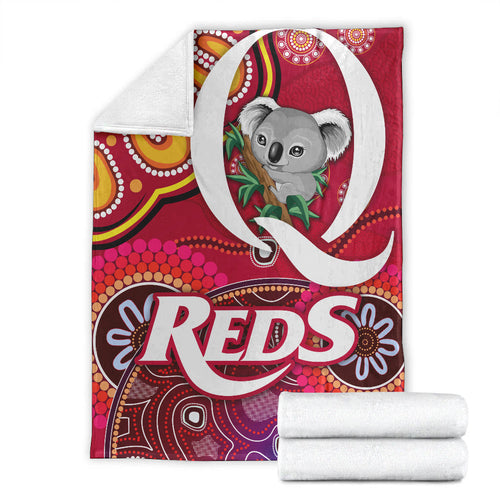 queensland-reds-aboriginal-premium-blanket-koala-indigenous-vibes