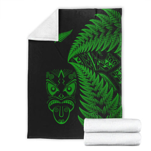 new-zealand-haka-rugby-maori-premium-blanket-silver-fern-vibes-green