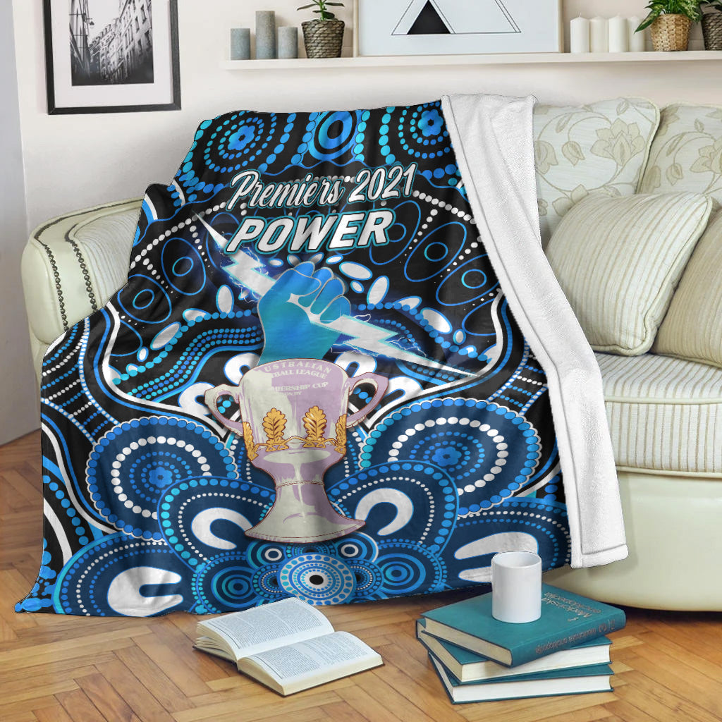 port-adelaide-power-indigenous-premium-blanket-football-2021-premiers-trophy