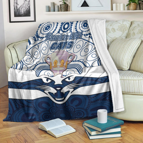 geelong-cats-indigenous-premium-blanket-football-2021-premiers-trophy