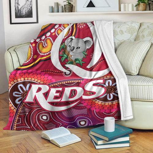queensland-reds-aboriginal-premium-blanket-koala-indigenous-vibes