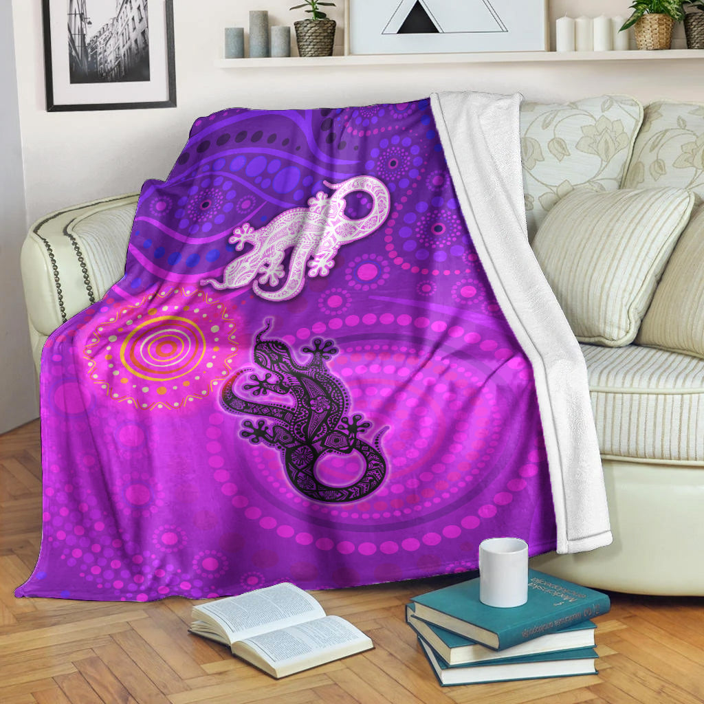 aboriginal-art-lizards-premium-blanket-indigenous-unique-vibes
