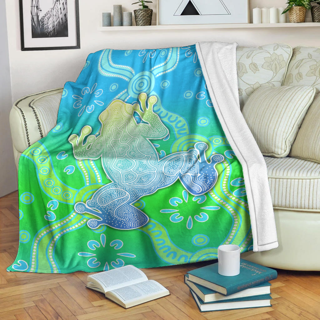 aboriginal-frog-premium-blanket-indigenous-simple-vibes