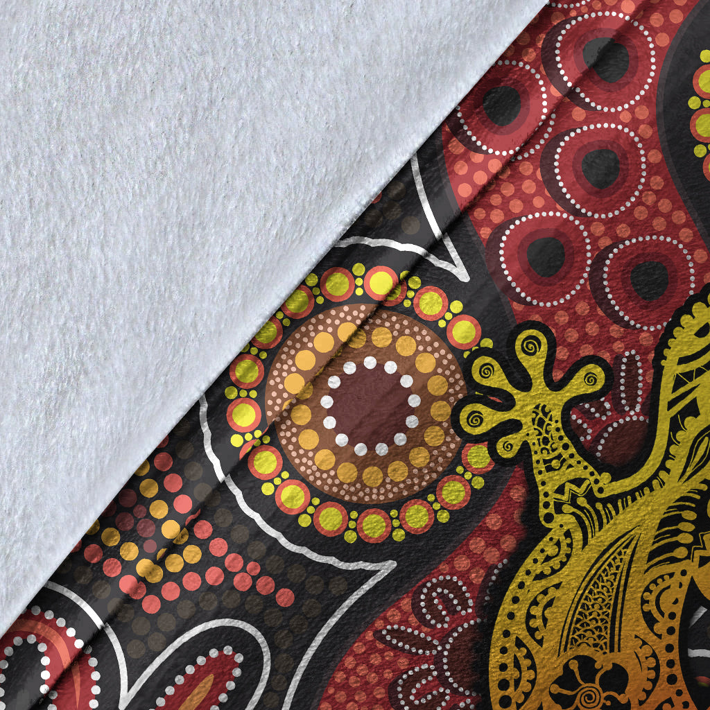 aboriginal-lizard-premium-blanket
