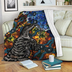 Aboriginal Lizard Tribal Premium Blanket LT6