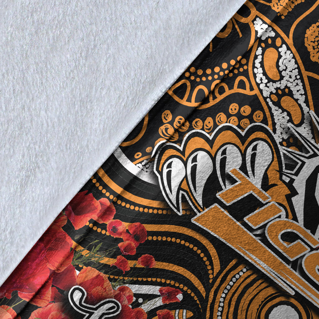 wests-tigers-premium-blanket-anzac-day-poppy-flowers-with-aboriginal