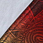 turtle-premium-blanket-aboriginal-red-style