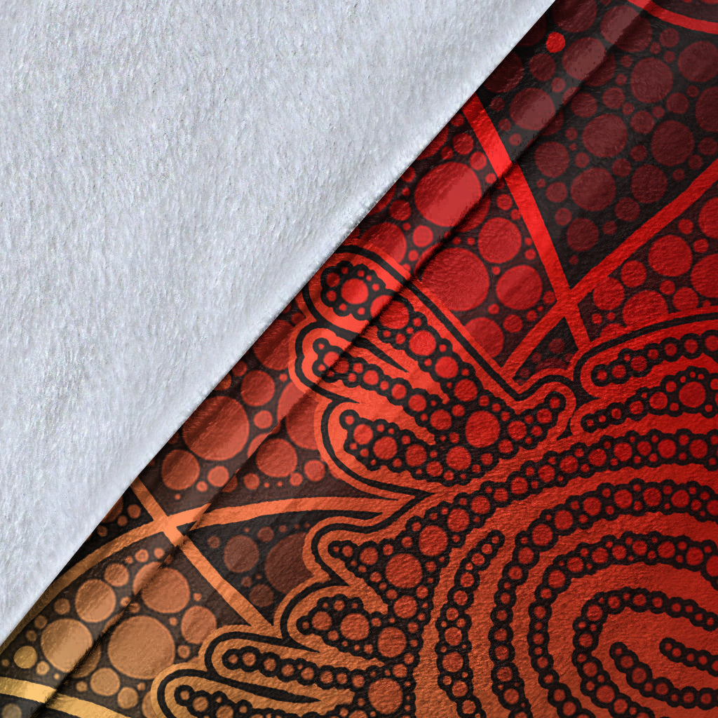 turtle-premium-blanket-aboriginal-red-style
