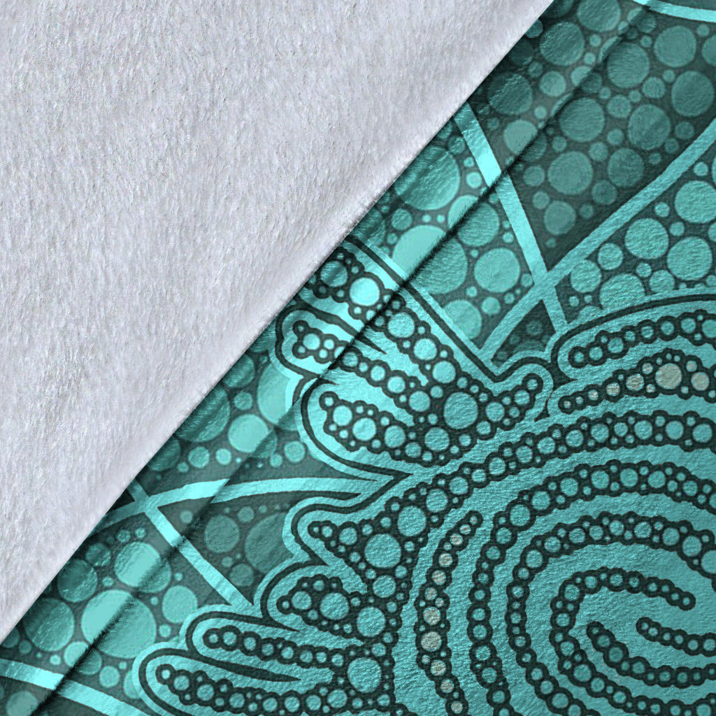 turtle-premium-blanket-aboriginal-green-style