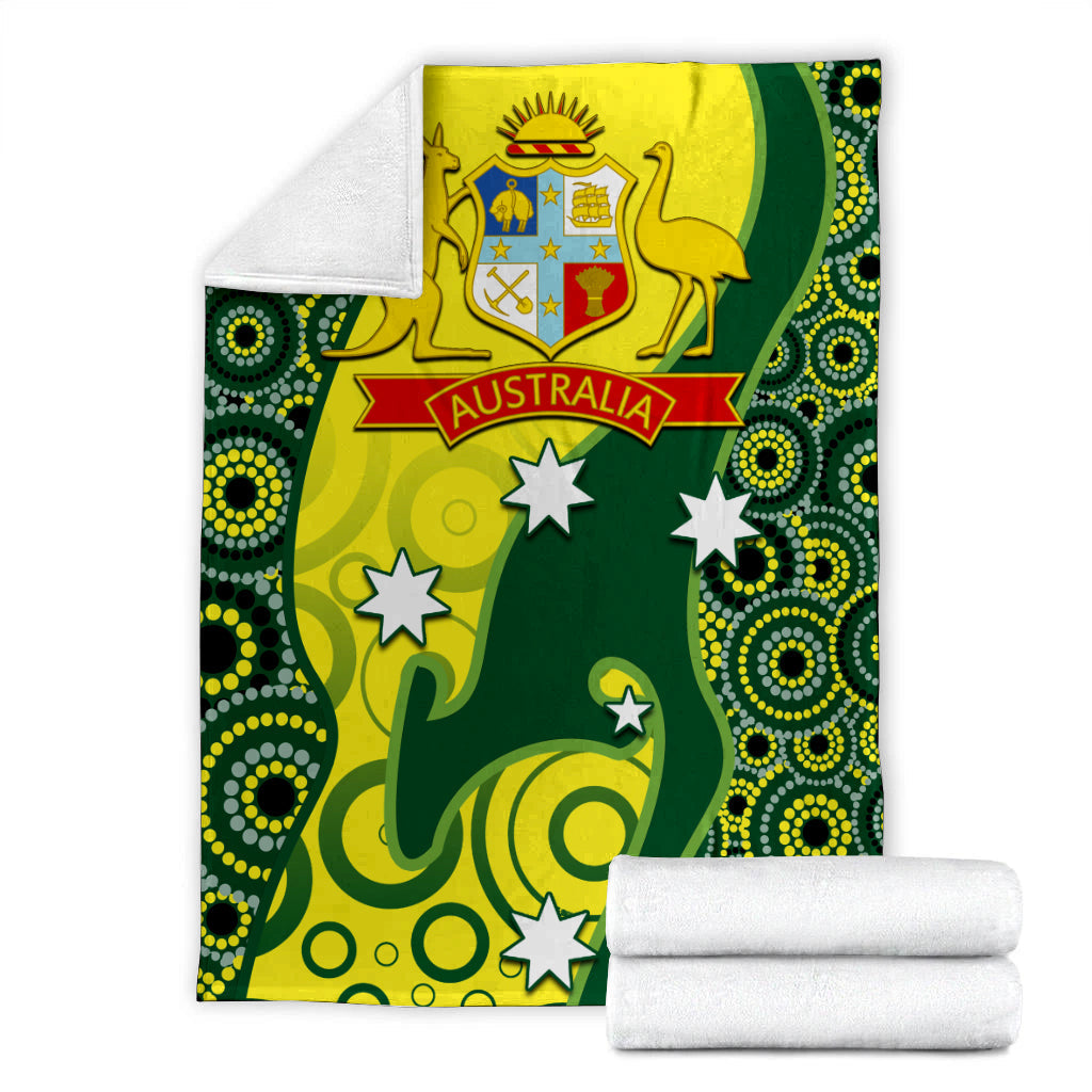 cricket-premium-blanket-australian-cricket-aboriginal-dot-patterns