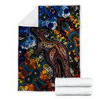 kangaroos-indigenous-premium-blanket-australia