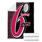sydney-sixers-premium-blanket-cricket-aboriginal-dot-patterns