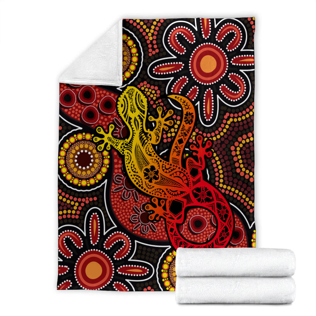 aboriginal-lizard-premium-blanket