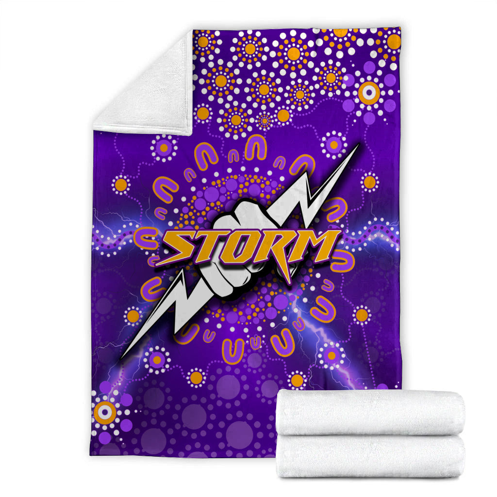 melbourne-storm-premium-blanket-aboriginal-dot