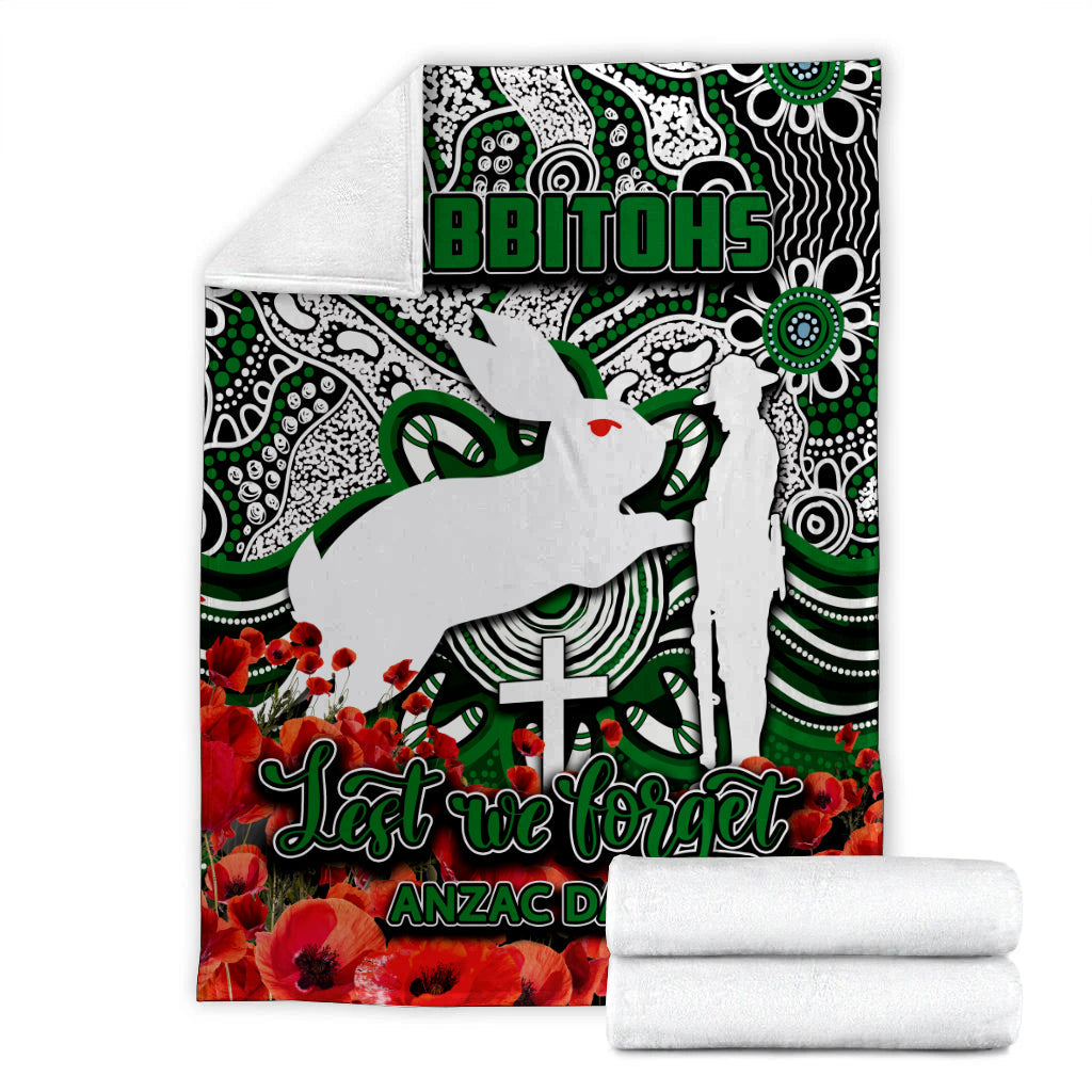 rabbitohs-premium-blanket-anzac-day-poppy-flowers-with-aboriginal