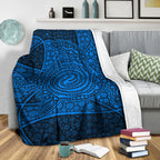 turtle-premium-blanket-aboriginal-blue-style