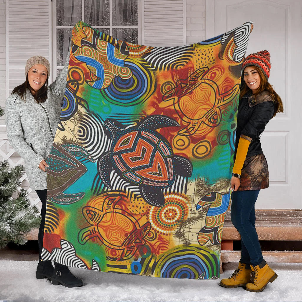 turtle-premium-blanket-aboriginal-no-3