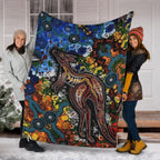 kangaroos-indigenous-premium-blanket-australia