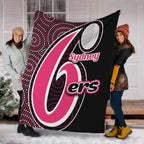 sydney-sixers-premium-blanket-cricket-aboriginal-dot-patterns