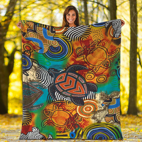 turtle-premium-blanket-aboriginal-no-3