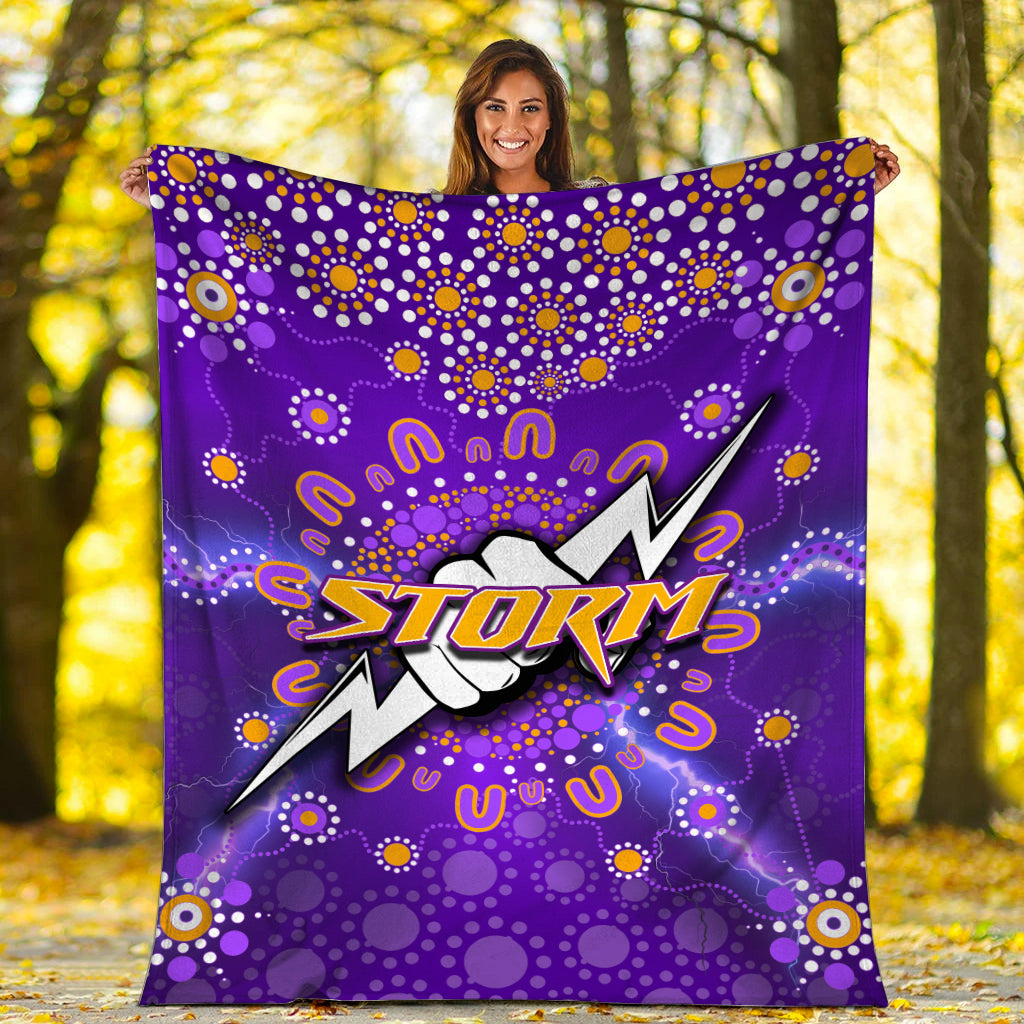 melbourne-storm-premium-blanket-aboriginal-dot