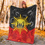 aboriginal-family-premium-blanket-flag-style