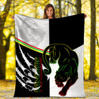 panthers-premium-blanket-claws-half-black-white-style
