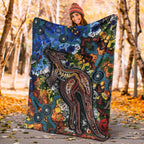 kangaroos-indigenous-premium-blanket-australia