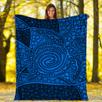 turtle-premium-blanket-aboriginal-blue-style