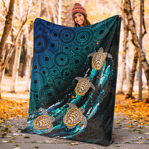turtle-premium-blanket-aboriginal-no-4