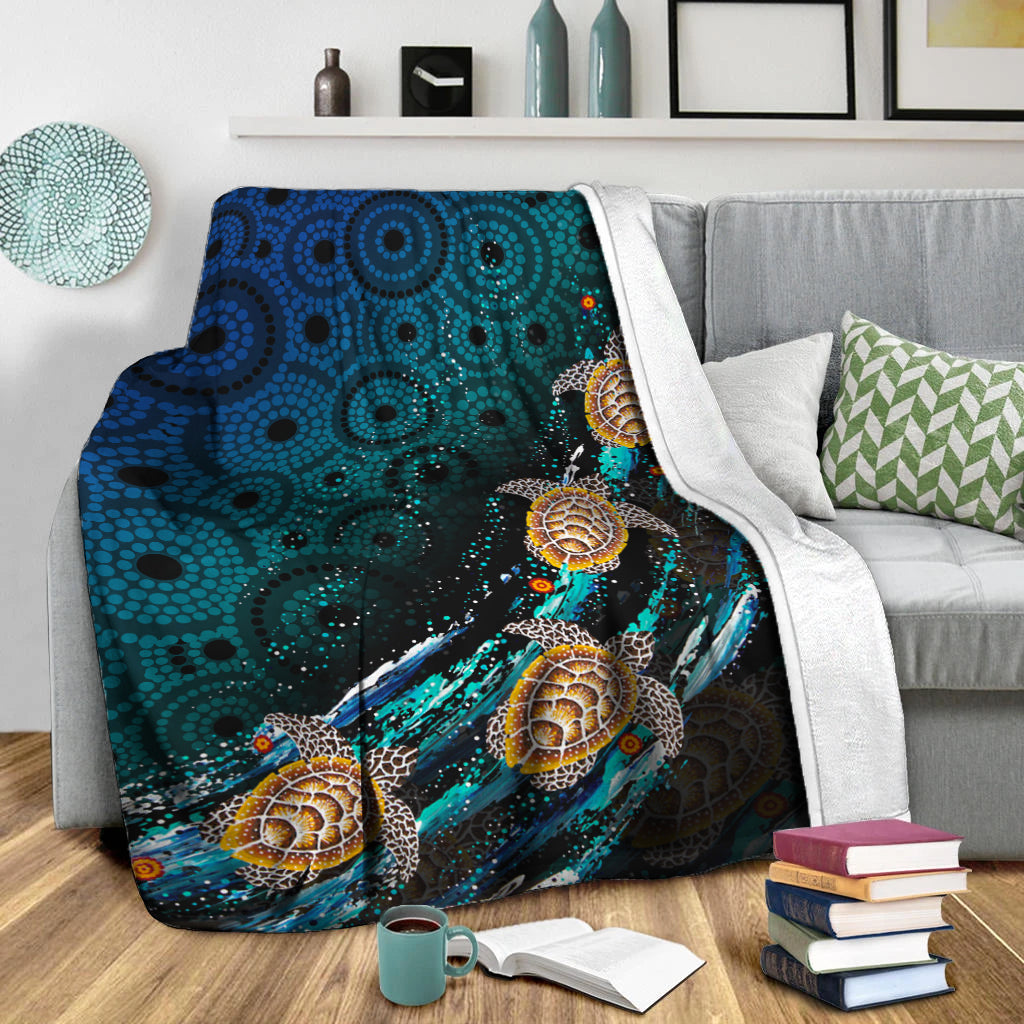 turtle-premium-blanket-aboriginal-no-4
