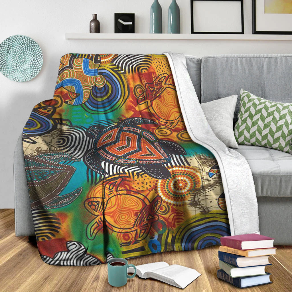 turtle-premium-blanket-aboriginal-no-3