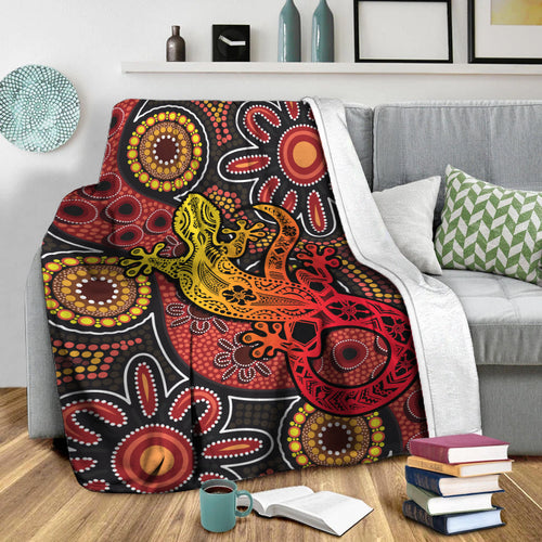aboriginal-lizard-premium-blanket